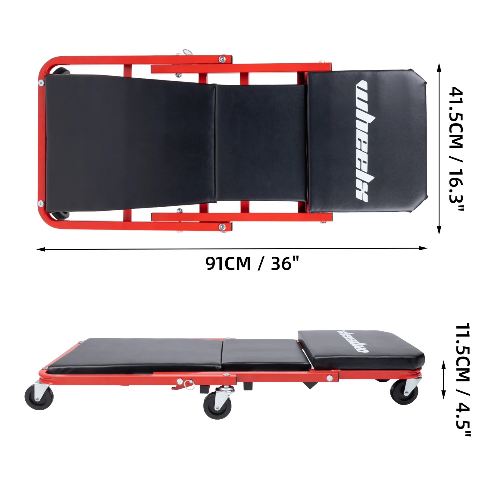 3-in-1 Rolling Mechanic Creeper Z Seat, Foldable Garage Chair Lay Down Sit Lean  Review 2026: 332 Verified Reviews