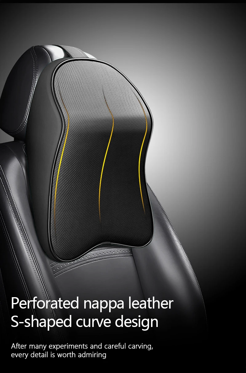 3D Nappa Leather Memory Foam Headrest Car Neck Pillow Support Neck Rest Pillow f Review 2026: 438 Verified Reviews