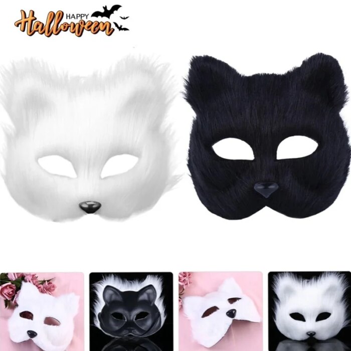 Fox Shape Face Mask Furry Cat Hair Animal Halloween Cosplay Carnival Party Mask  Review 2026: 394 Verified Reviews
