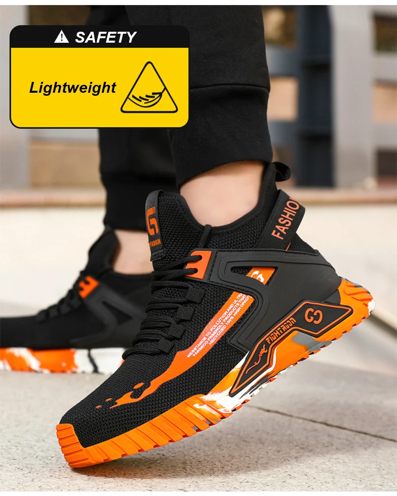 High Top Man Boots Safety Protective Shoes Steel Toe Work Shoes Men Anti-punctur Review 2026: 433 Verified Reviews