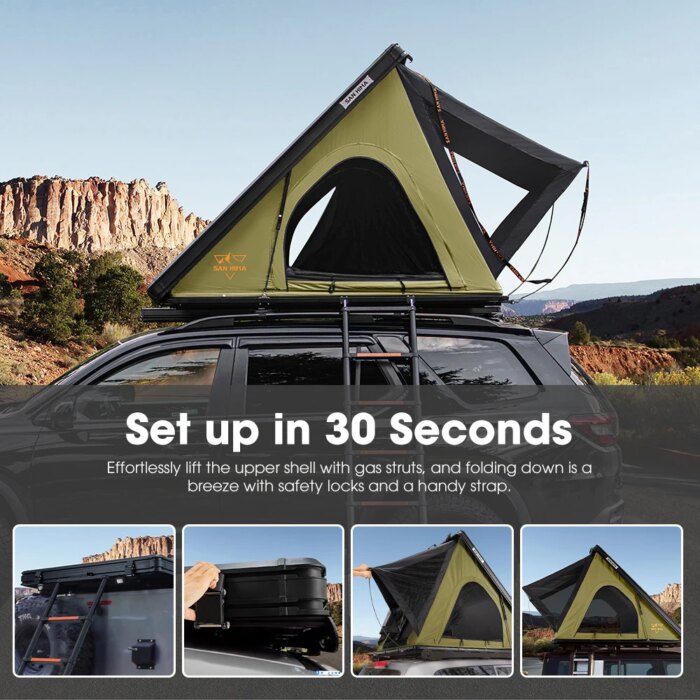Quick Setup Light Weight Rooftop Tent Camping Car Roof Tent Pop up Aluminum Hard Review 2026: 325 Verified Reviews