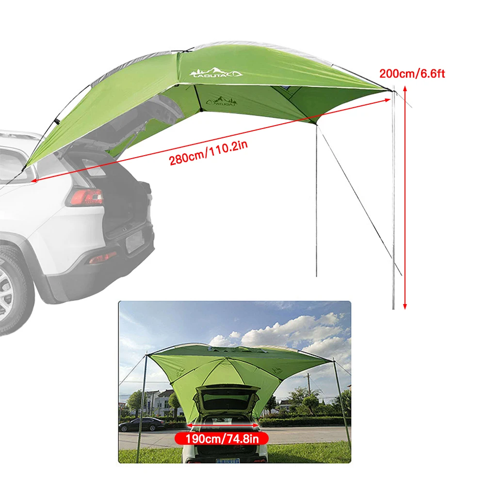 Waterproof Car Rear Tent Camping Shelter Outdoor Car Tent Beach Sun Shelter Awni Review 2026: 290 Verified Reviews