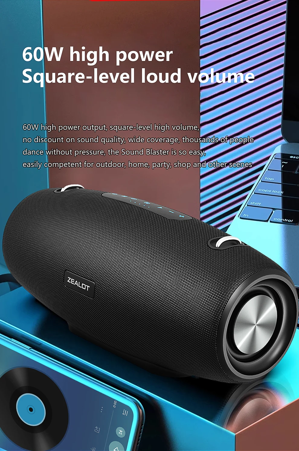 Wireless Speaker With Shoulder Strap,Outdoor,Waterproof,Portable Speaker with Lo Review 2026: 418 Verified Reviews